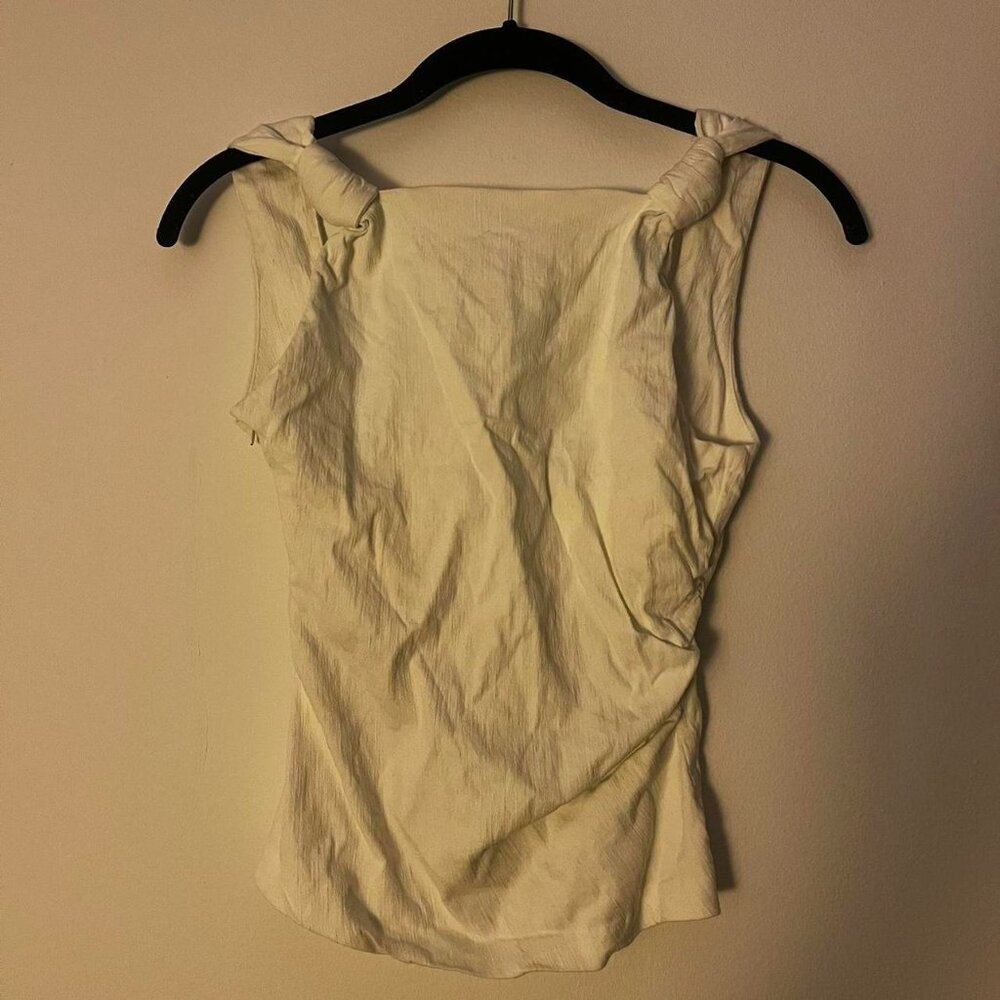 Zara Women's White Knotted Top